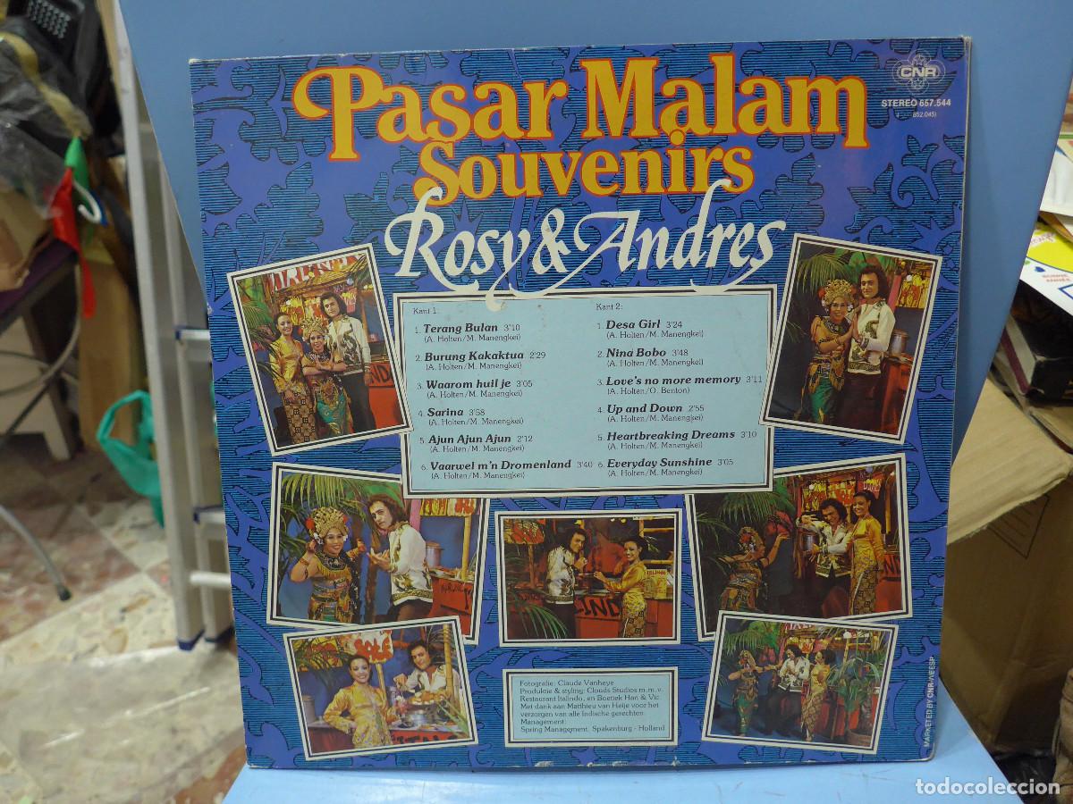 Discos de vinilo: ROSY & ANDRES PASAR-MALAM - Foto 2