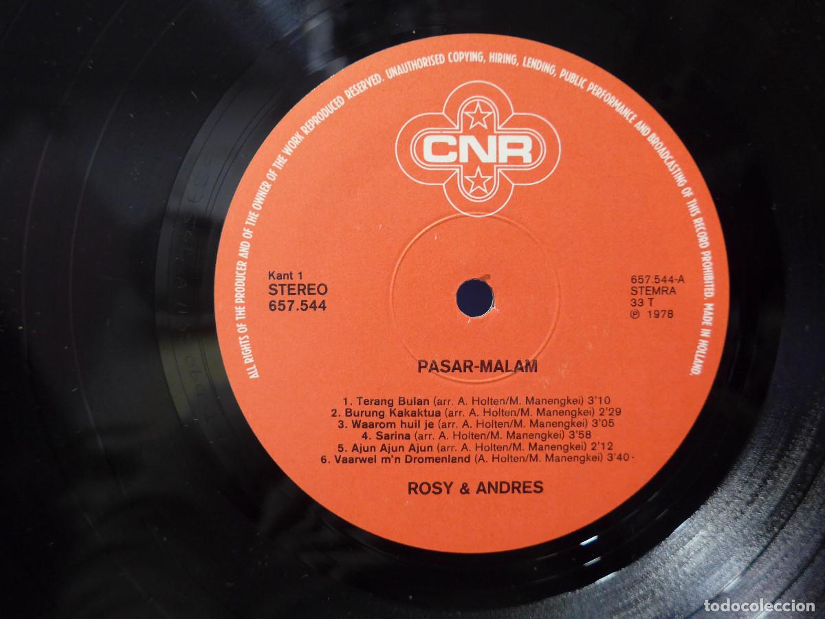 Discos de vinilo: ROSY & ANDRES PASAR-MALAM - Foto 6