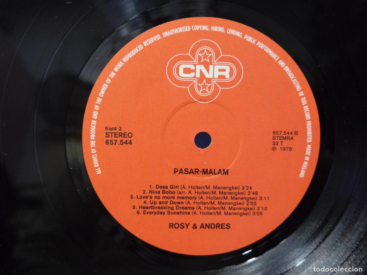 Discos de vinilo: ROSY & ANDRES PASAR-MALAM - Foto 8