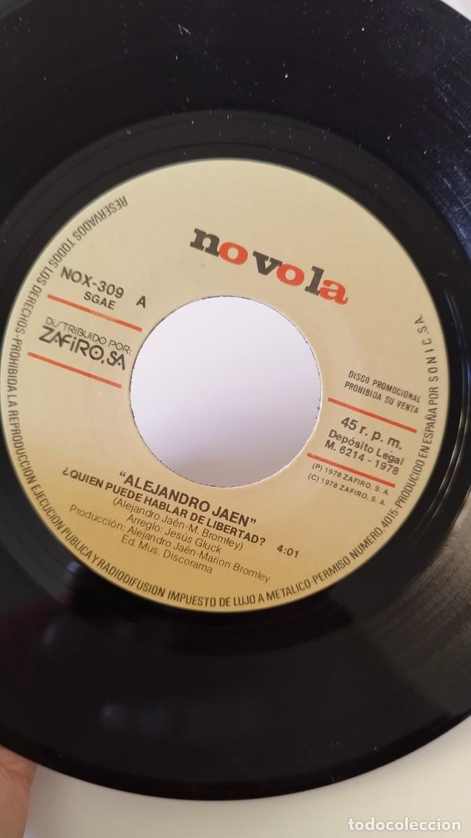 Discos de vinilo: ALEJANDRO JAEN mis propios sentimientos.Vinilo Single - Foto 2