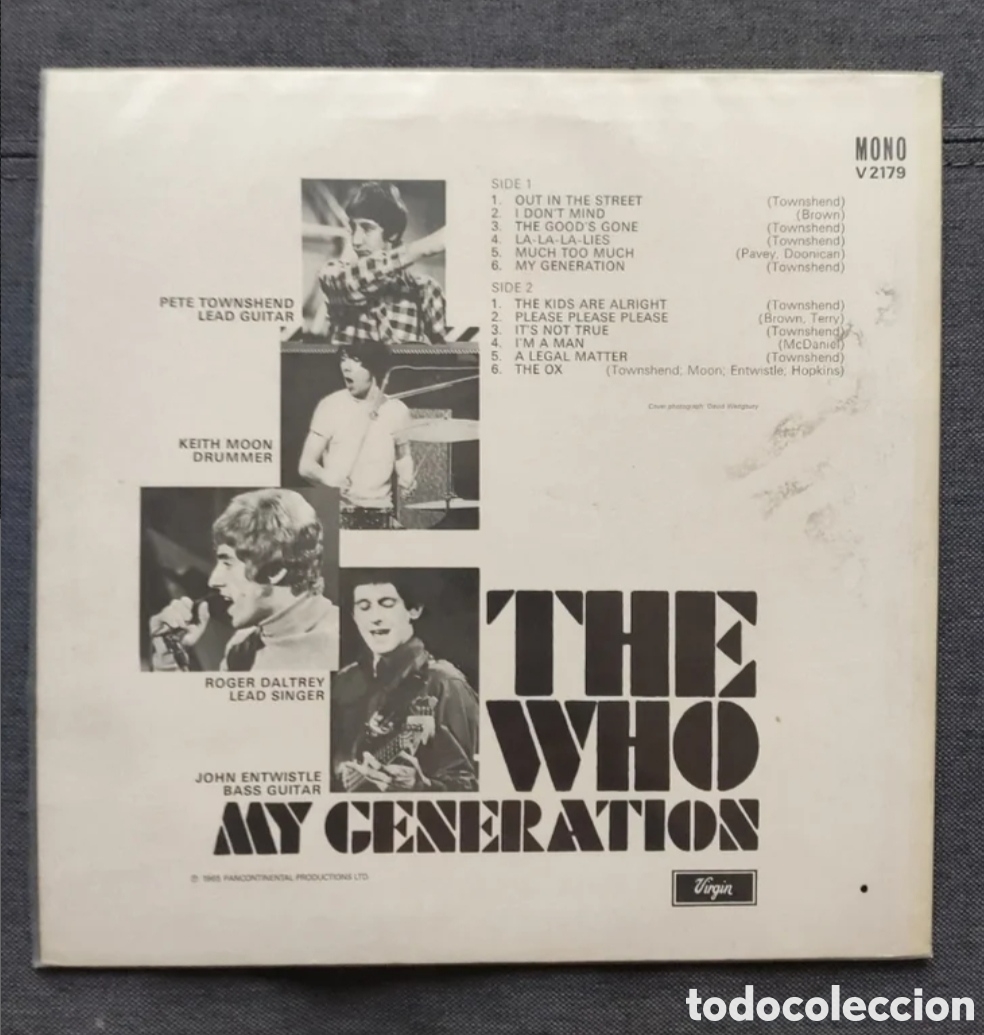 Discos de vinilo: THE WHO - MY GENERATION - Foto 2