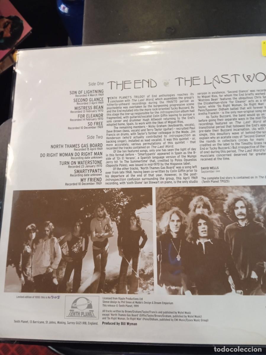 Discos de vinilo: THE END- THE LAST WORD. LP - Foto 2