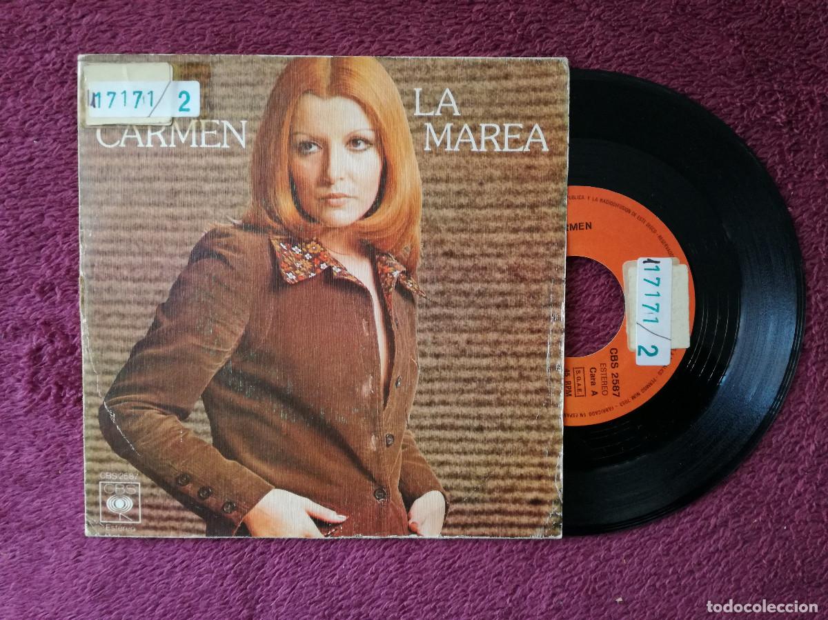 Discos de vinilo: CARMEN - LA MAREA (CBS) SINGLE - PEDIDO MINIMO 7&euro; - Foto 1