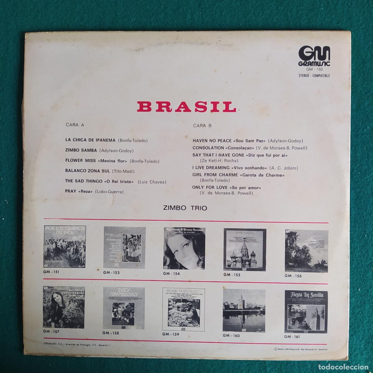 Discos de vinilo: Zimbo Trio &ndash; Brasil . - Foto 2