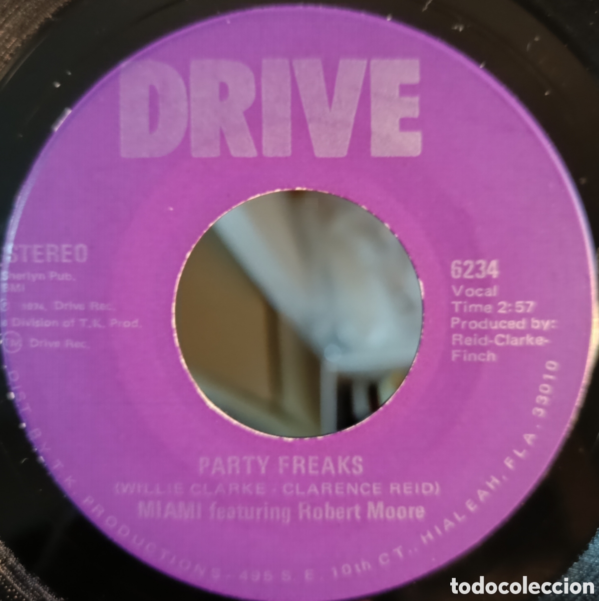 Discos de vinilo: Miami Featuring Robert Moore &ndash; Party Freaks (Edici&oacute;n USA) - Foto 1