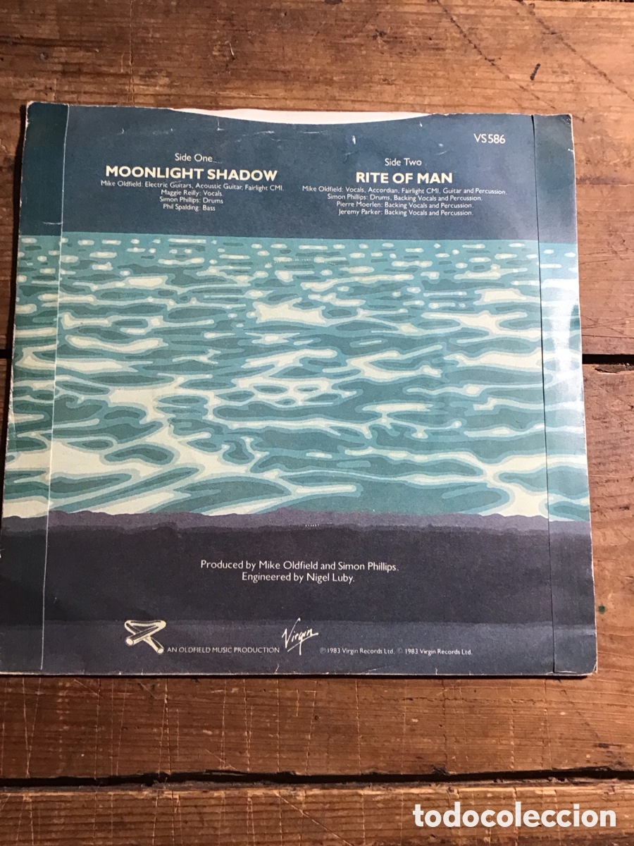 Discos de vinilo: Mike Oldfield Moonlight Shadow - Foto 2