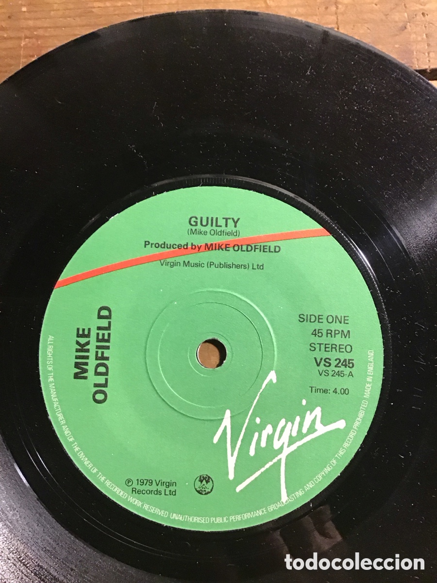 Discos de vinilo: Mike Oldfield Guilty - Foto 2