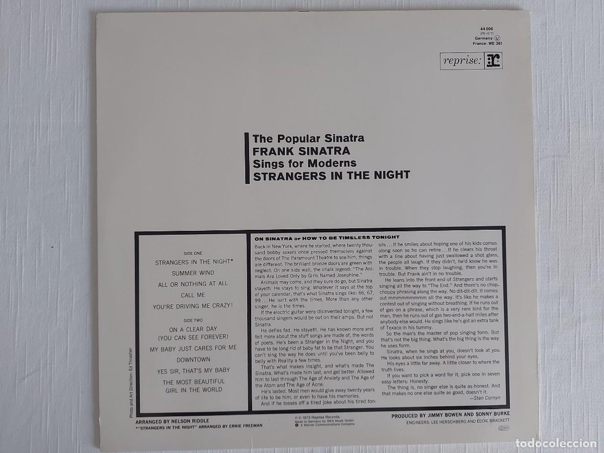 Discos de vinilo: Frank Sinatra. Strangers in the Night. - Foto 2