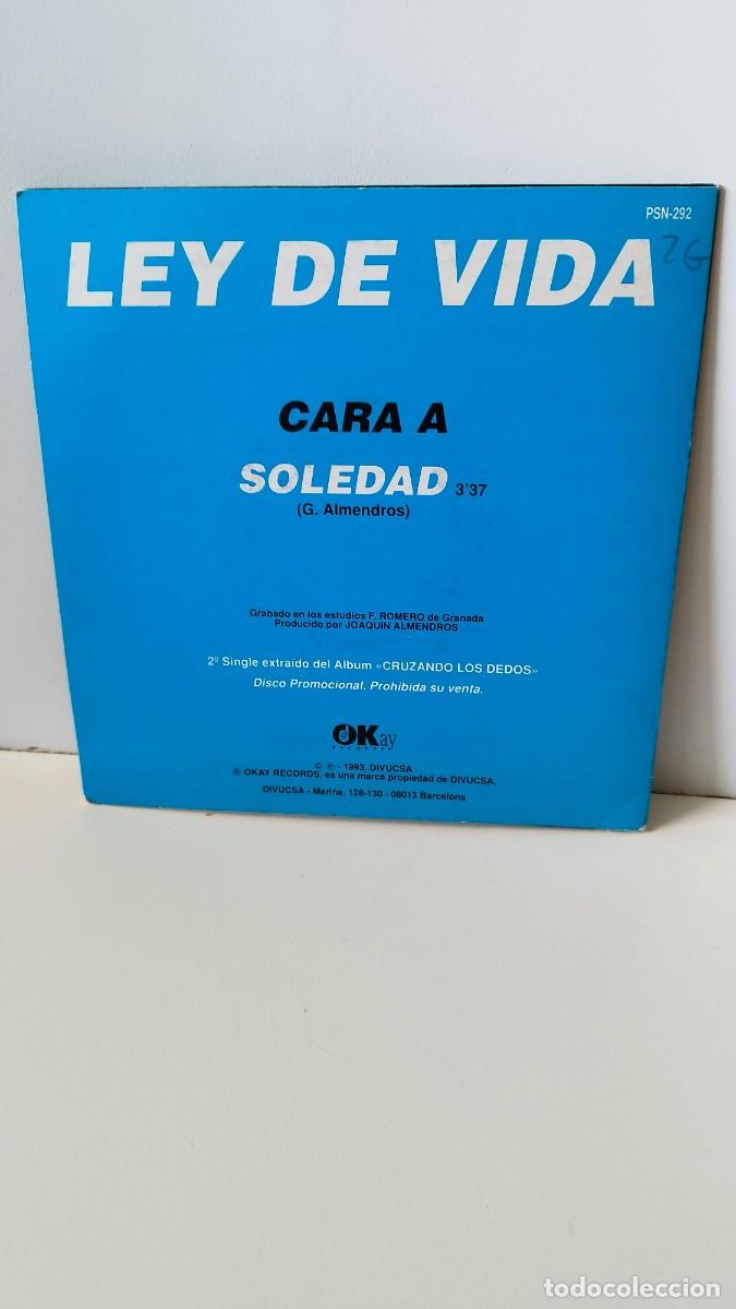 Discos de vinilo: Ley de vida soledad.Single - Foto 3