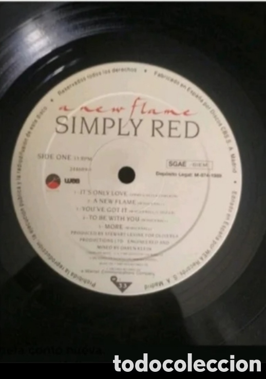 Discos de vinilo: Lp Simply Red. A New flame - Foto 3