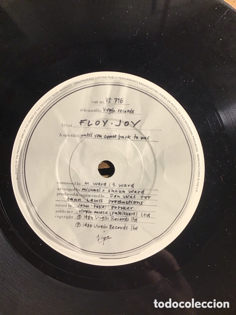 Discos de vinilo: Floy Joy until you come back to me - Foto 3