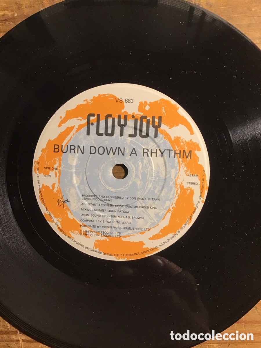 Discos de vinilo: Floy Joy-Burn Down A Rhythm - Foto 3