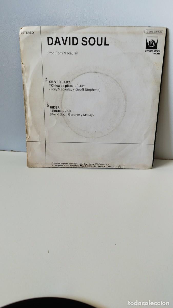Discos de vinilo: David Soul &ndash; Chica De Plata = Silver Lady.Vinilo Single - Foto 3