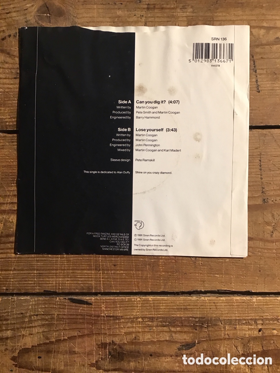Discos de vinilo: The Mock Turtles can you dig it - Foto 2