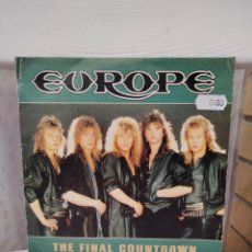 Discos de vinilo: EUROPE. SINGLE. ” THE FINAL COUNTDOWN ”. PRIMERA EDICIÓN ESPAÑOLA. 1986. EPIC RECORDS
