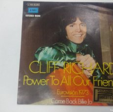 Discos de vinilo: CLIFF RICHARD/POWER TO ALL OUR FRIENDS/SINGLE EUROVISION 1973.