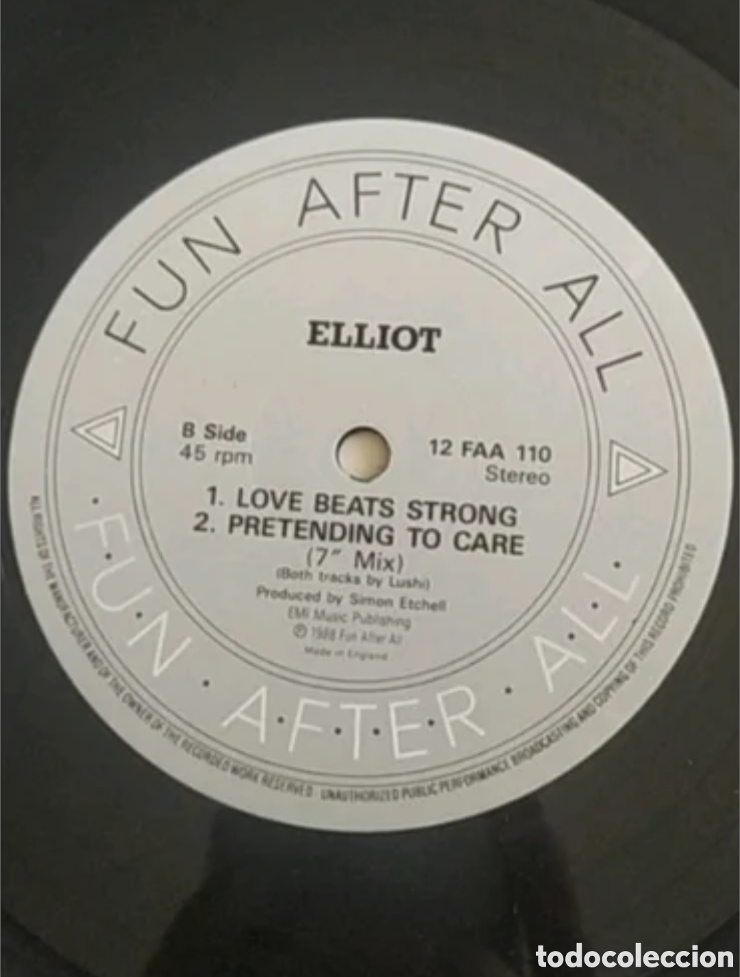 Discos de vinilo: Maxi single Elliot. Pretending to care - Foto 4