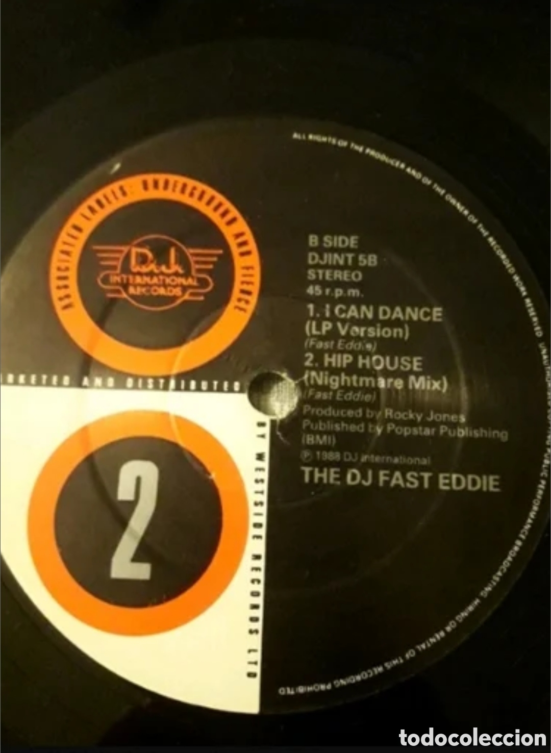 Discos de vinilo: Maxi single DJ Fast Eddie. Hip House - Foto 4