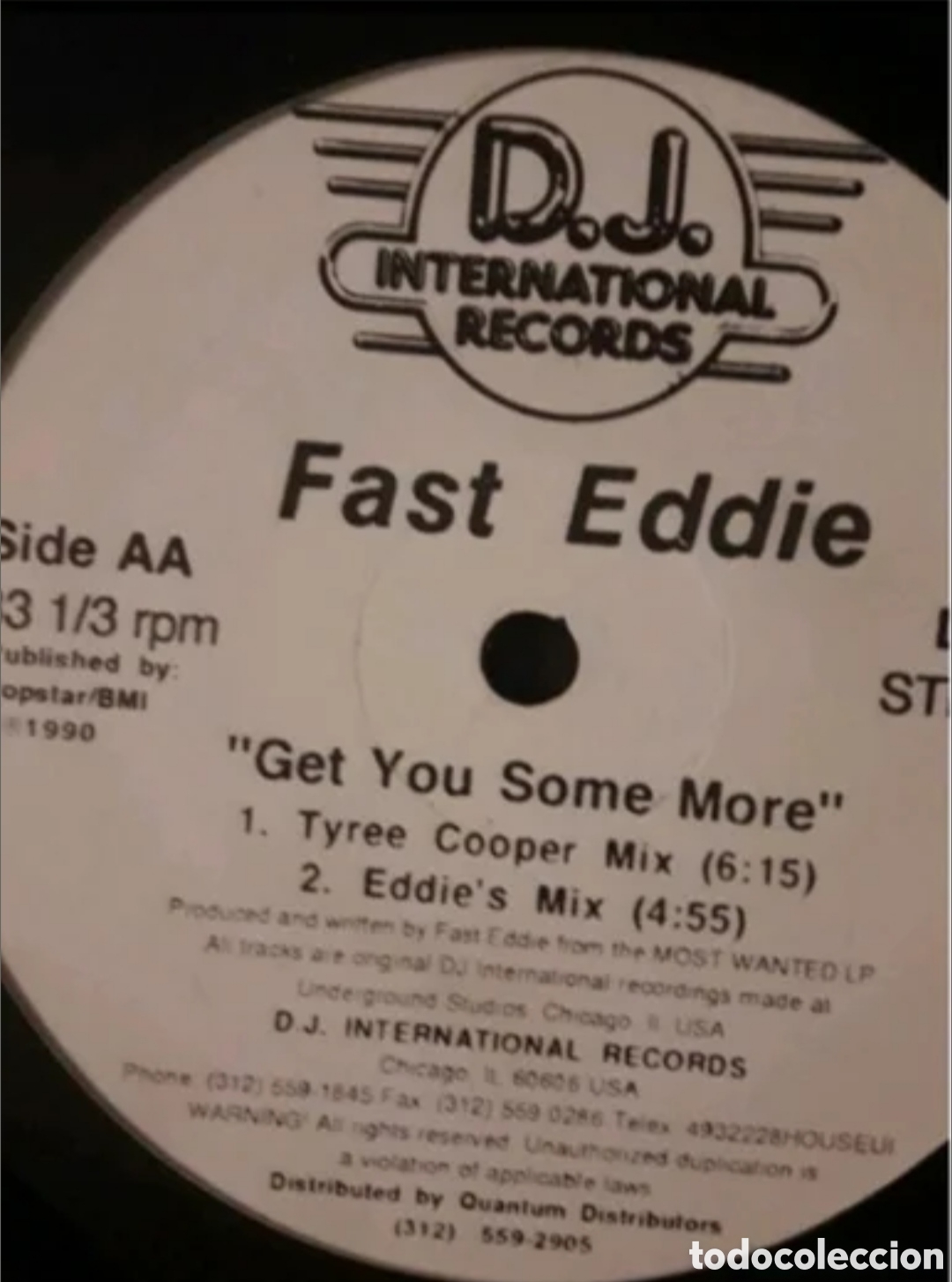 Discos de vinilo: Maxi single DJ Fast Eddie. Lets Do This - Foto 2