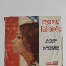 Discos de vinilo: MARIE LAFORET - LA PLAGE + MANCHESTER ET LIVERPOOL - SINGLE VERGARA (1970)