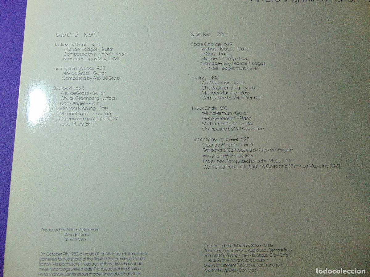 Discos de vinilo: AN EVENING WITH WINDHAM HILL LIVE - LP 1983 - Foto 5
