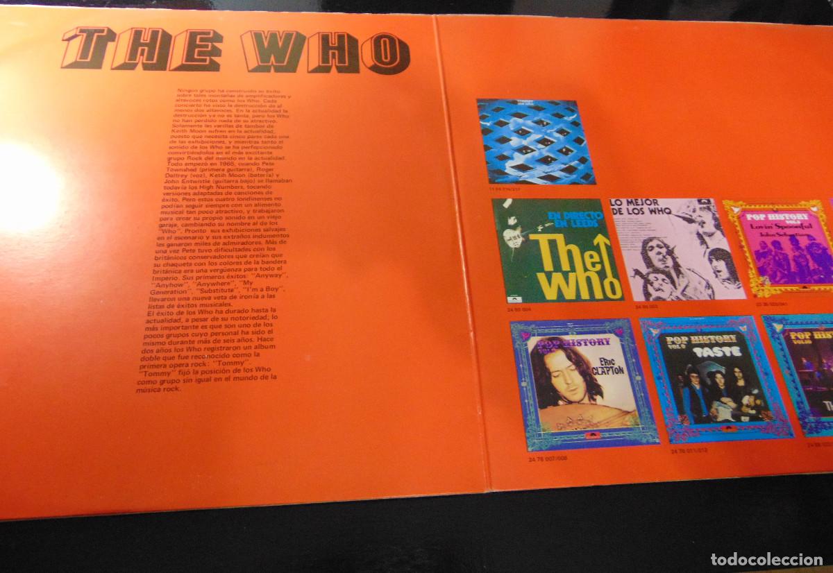 Discos de vinilo: THE WHO - POP HISTORY - DOBLE LP 1971 - Foto 3