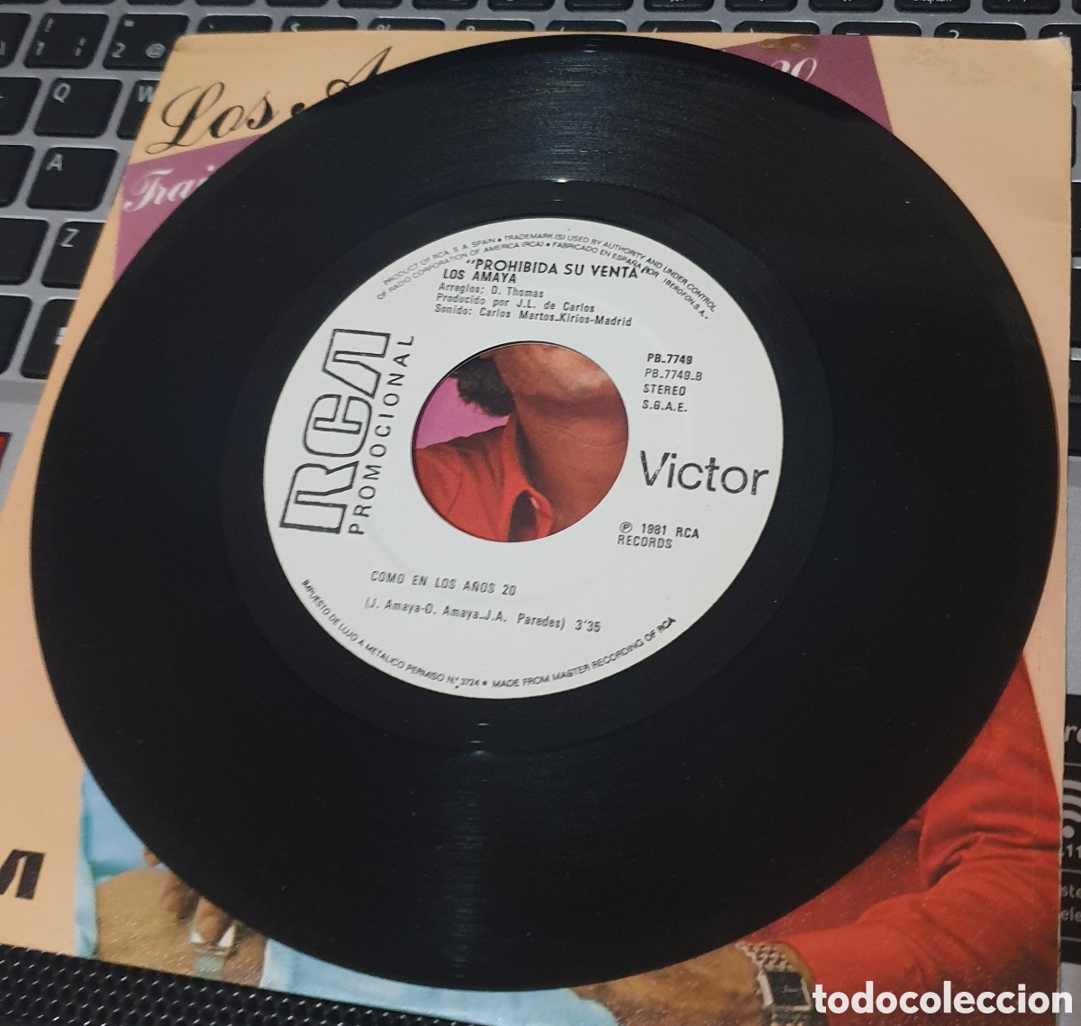 Discos de vinilo: Los Amaya - traicionera - Foto 2