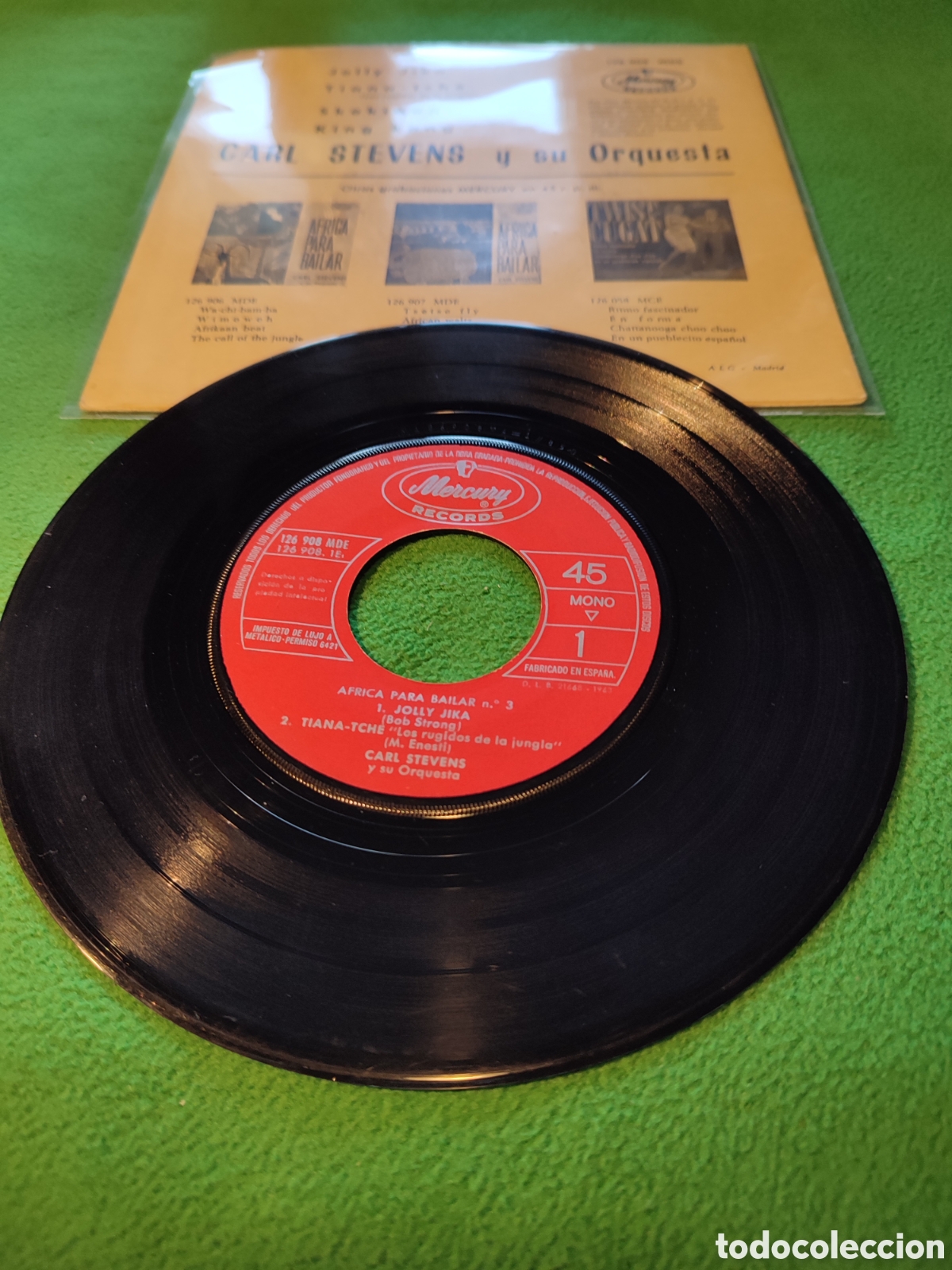 Discos de vinilo: Carl Stevens - Jolly jika + 3 - Foto 2