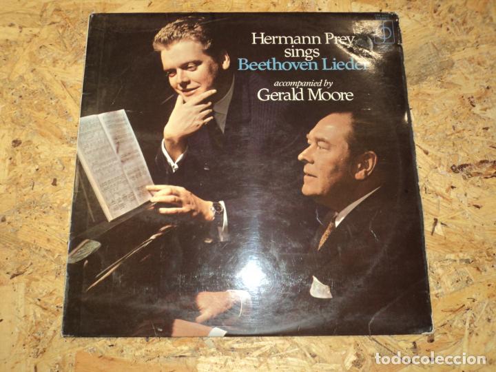 Discos de vinilo: HERMANN PREY - SINGS BEETHOVEN LIEDER ACCOMPANIED BY GERALD MOORE - Foto 1
