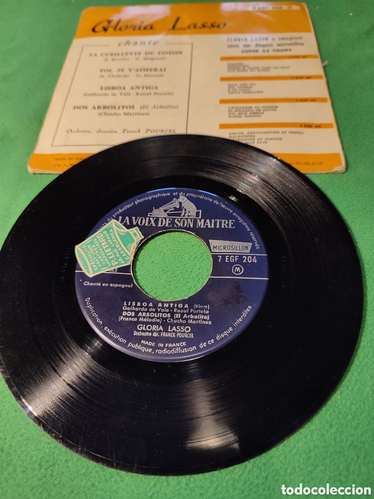 Discos de vinilo: Gloria Lasso - Lisboa antigua + 3 - Foto 2