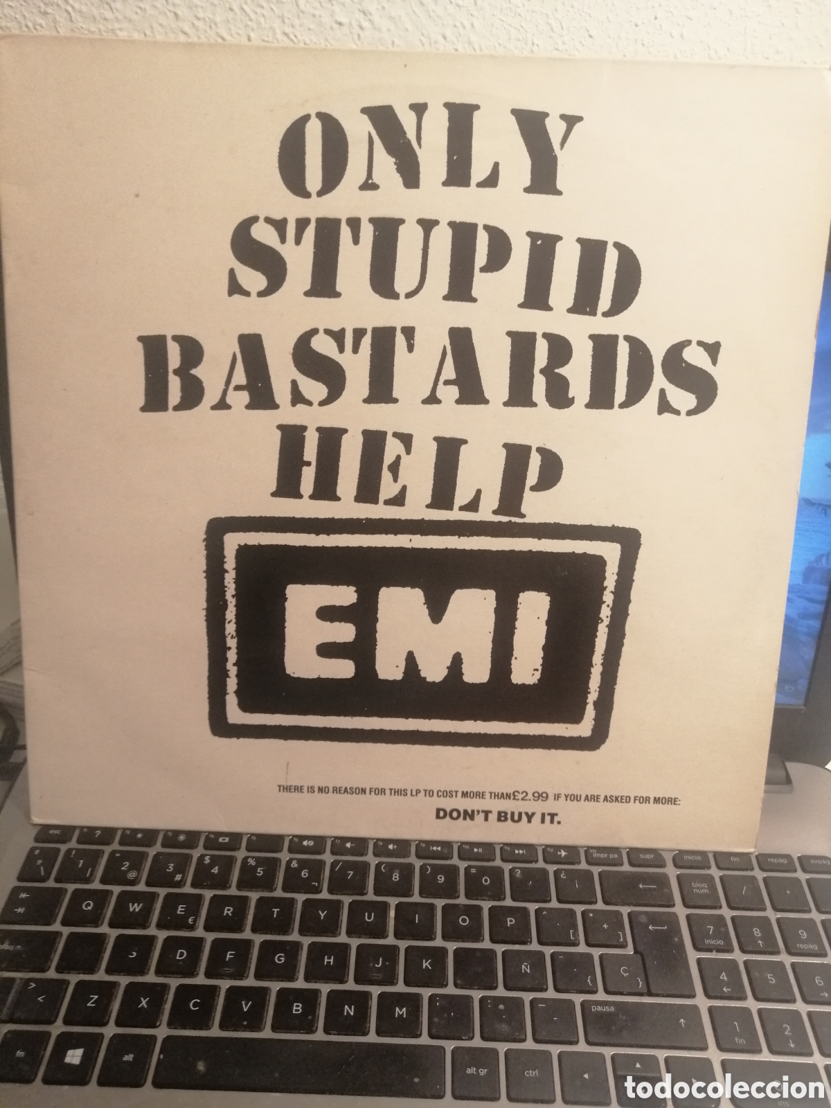 Discos de vinilo: Conflict - Only stupid bastsrds help EMI (80s) - Foto 1