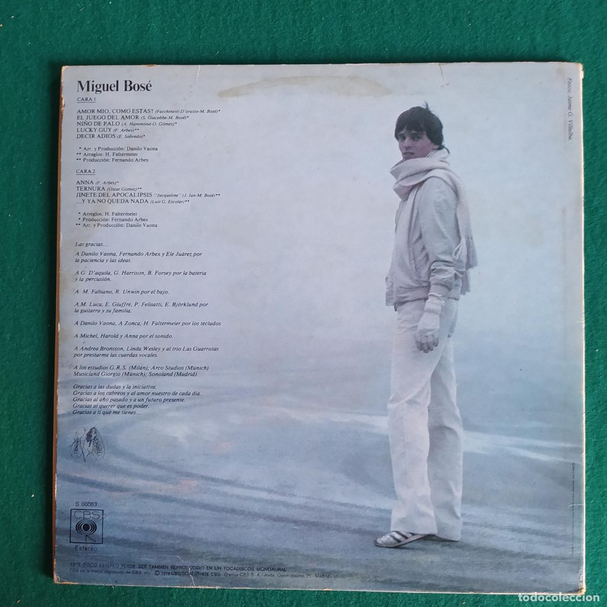 Discos de vinilo: Miguel Bos&eacute; &ndash; Miguel Bos&eacute; - Foto 2
