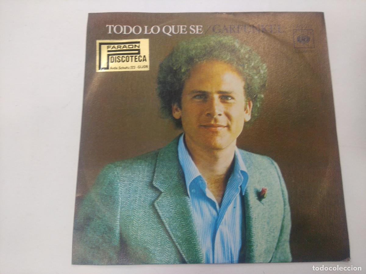 Discos de vinilo: GARFUNKEL/TODO LO QUE SE/SINGLE. - Foto 1