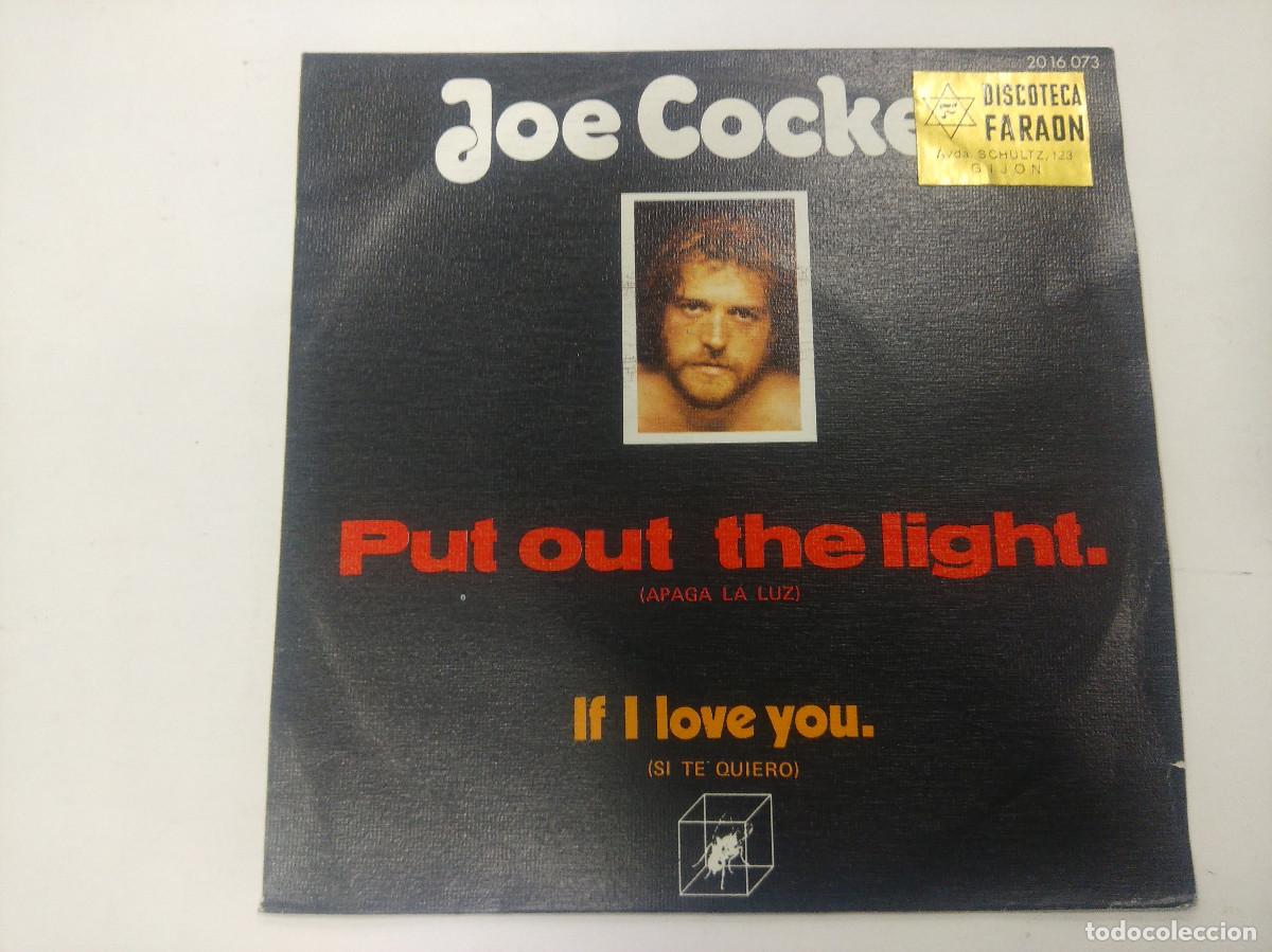 Discos de vinilo: JOE COCKER/PUT OUT THE LIGHT/SINGLE. - Foto 1