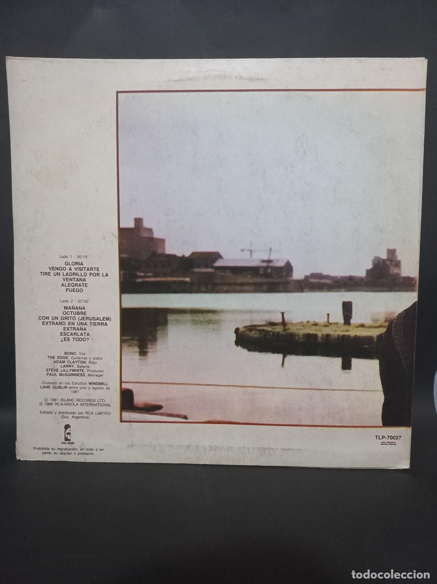 Discos de vinilo: U2 - OCTOBER / TLP-70027 - 1986 - Foto 2