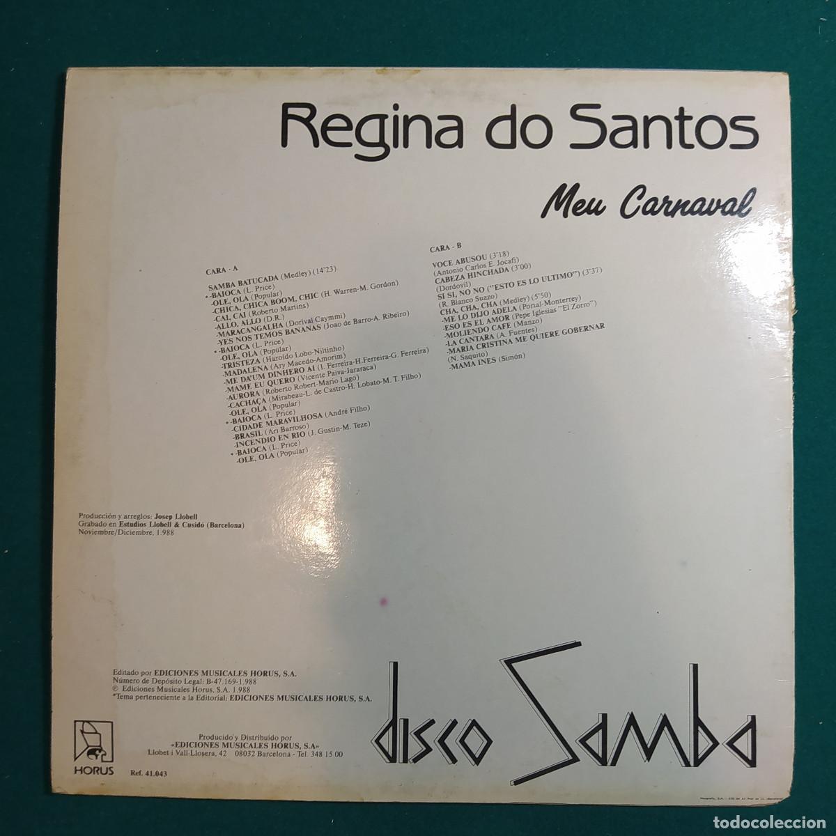 Discos de vinilo: Regina Do Santos &ndash; Meu Carnaval - Foto 2