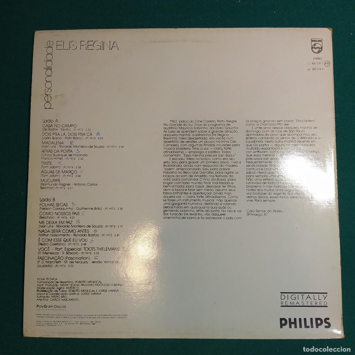 Discos de vinilo: Elis Regina &ndash; Personalidade - Foto 2