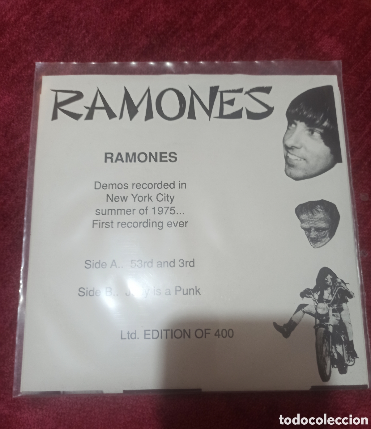 Discos de vinilo: Ramones Early Demos SINGLE - Foto 2