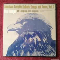 Discos de vinilo: PETE SEEGER - AMERICAN FAVORITE BALLADS VOL. FIVE 5 (FOLKWAYS) LP - COMPLETO - EXCELENTE