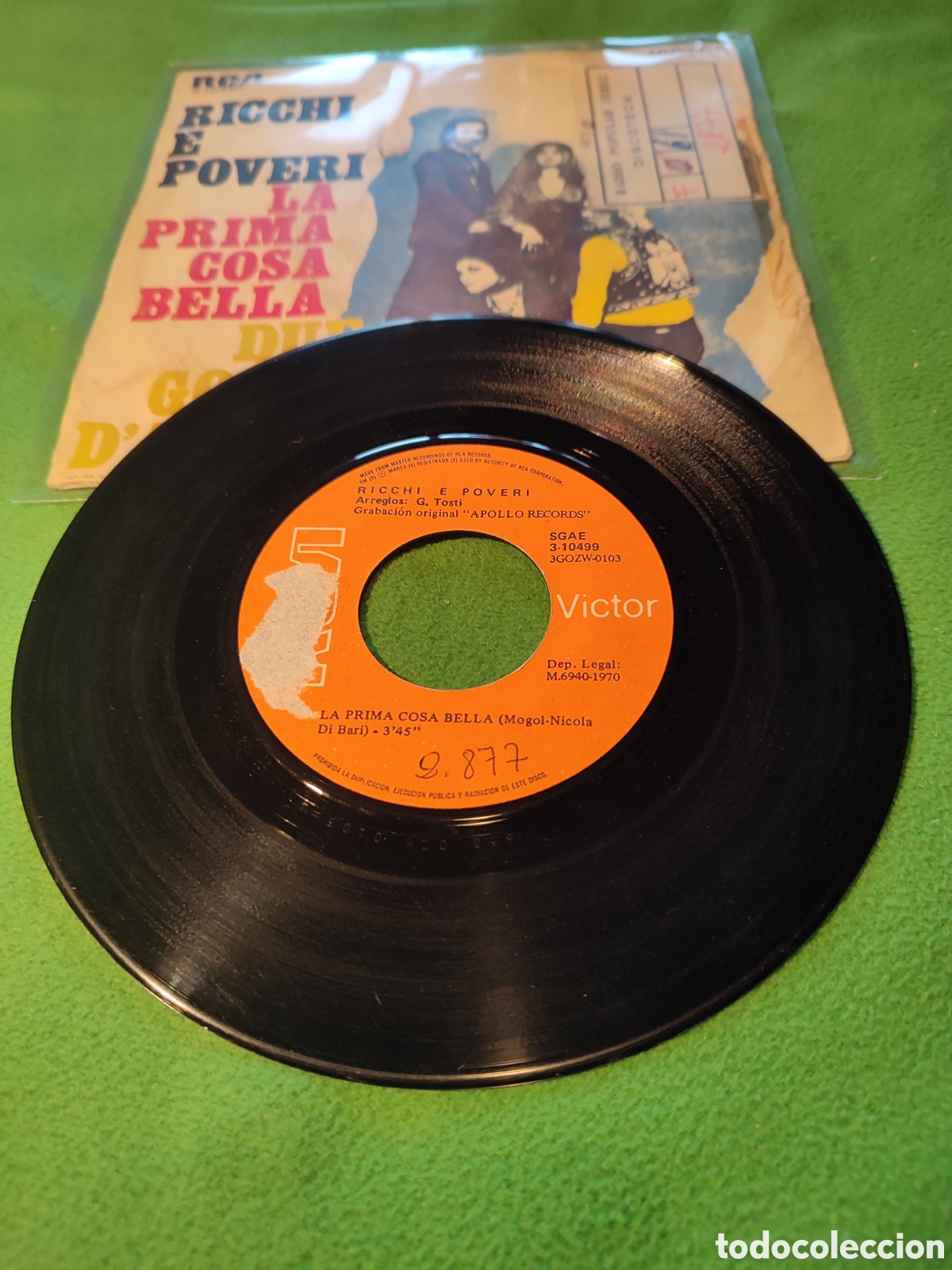 Discos de vinilo: Ricchi e Poveri - La prima cosa bella - Foto 2