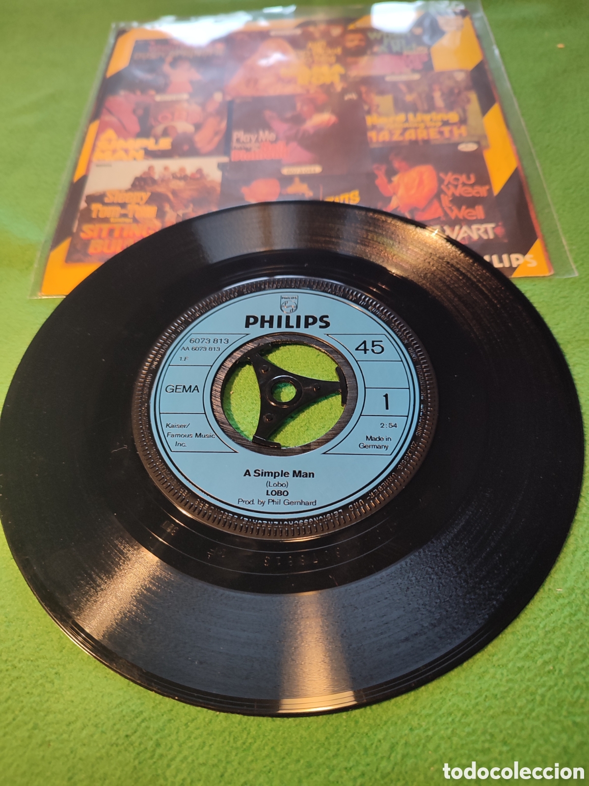 Discos de vinilo: Lobo - A simple man single - Foto 2