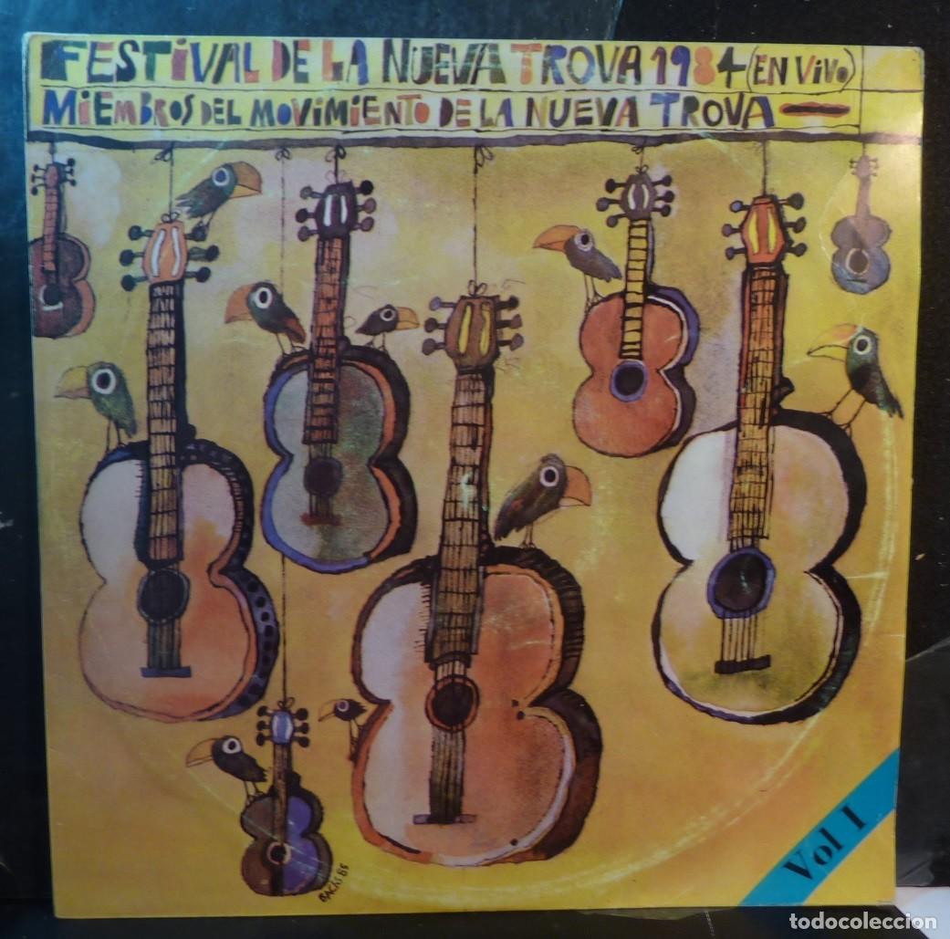 Vinyl records: FESTIVAL DE LA NUEVA TROVA // VOL 1 // 1984 // HECHO EN CUBA // LP