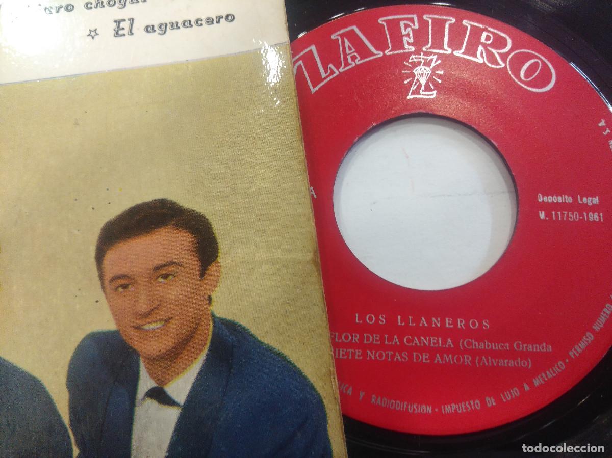 Discos de vinilo: LOS LLANEROS/LA FLOR DE LA CANELA/SINGLE. - Foto 2