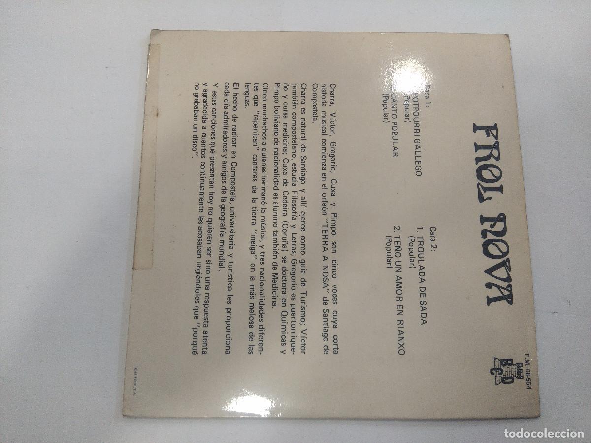 Discos de vinilo: FROL NOVA/POTPOURRI GALLEGO/SINGLE. - Foto 3
