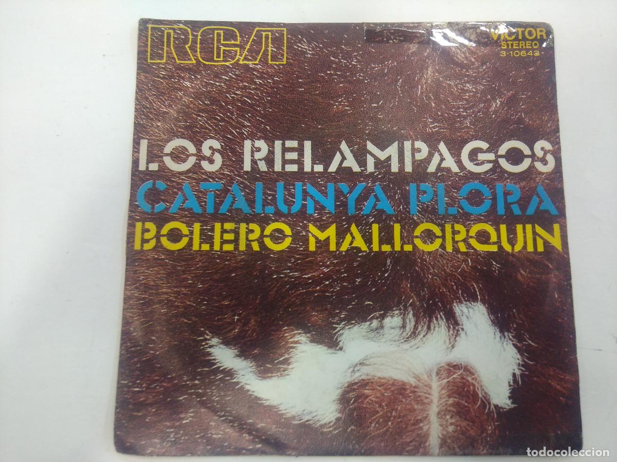Discos de vinilo: LOS RELAMPAGOS/CATALUNYA PLORA/SINGLE. - Foto 1