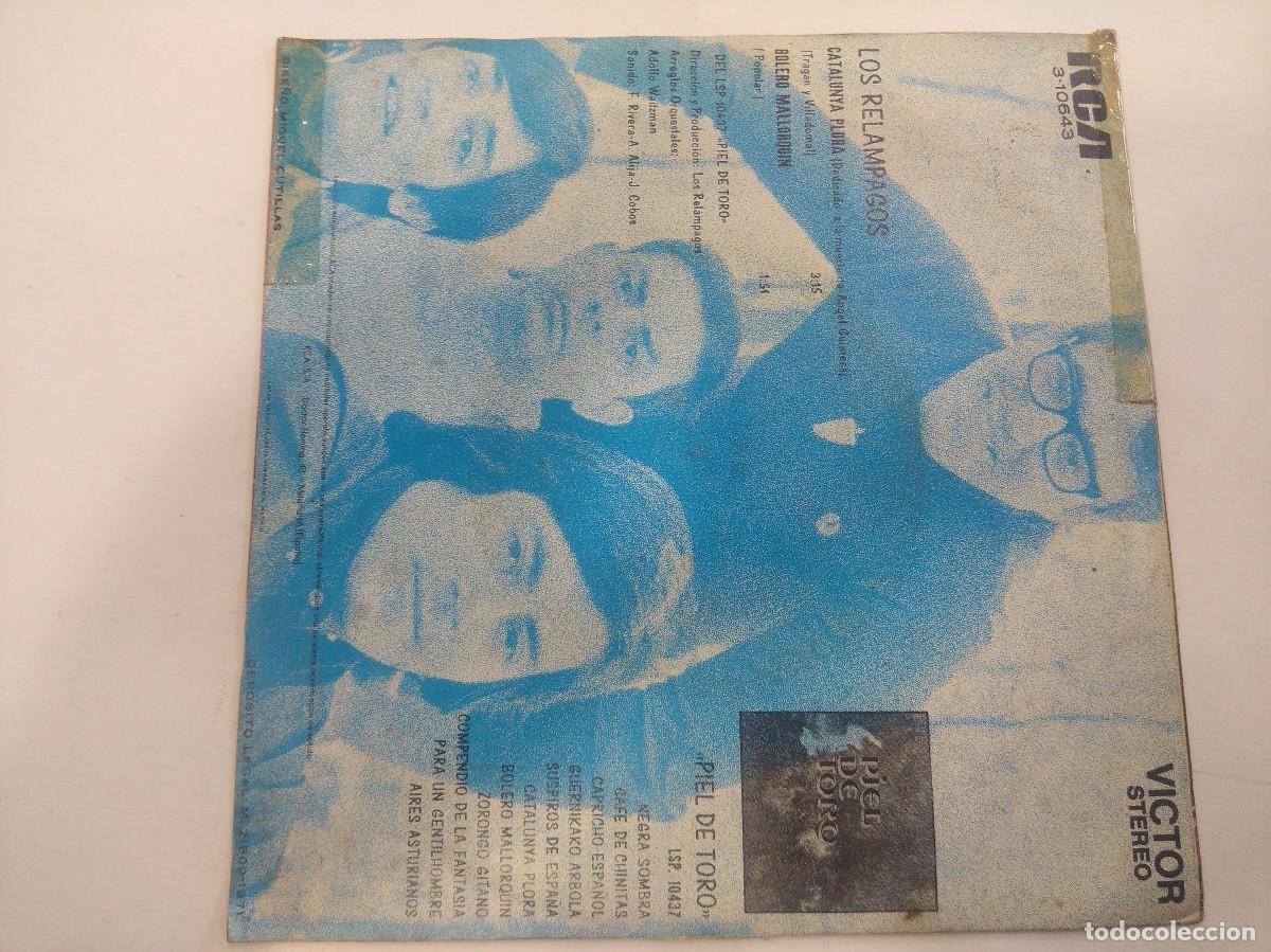 Discos de vinilo: LOS RELAMPAGOS/CATALUNYA PLORA/SINGLE. - Foto 3