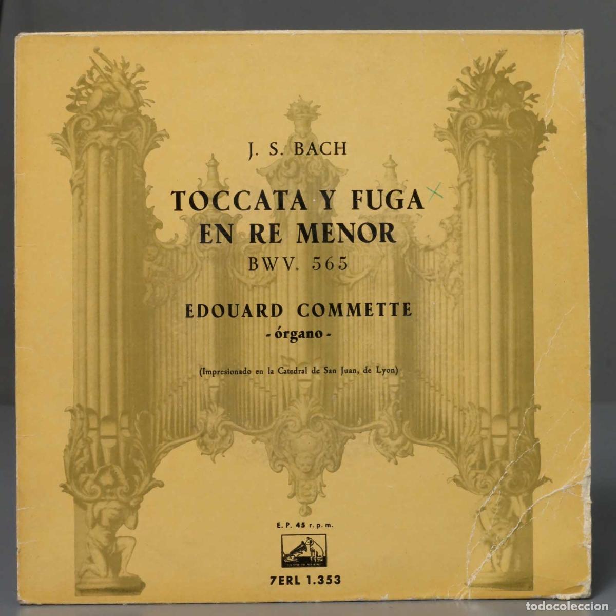 Discos de vinilo: EP. Bach Organo De La Catedral. bwv 565. commette - Foto 1