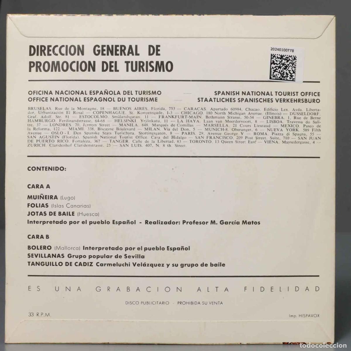 Discos de vinilo: EP. Various &lrm;&ndash; Folklore Musical De Espa&ntilde;a - Foto 2