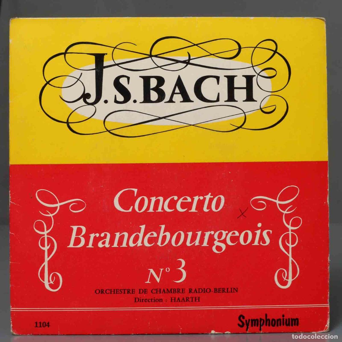 Discos de vinilo: EP. J.S. Bach &ndash; Concerto Brandebourgeois N&deg;3 - Foto 1