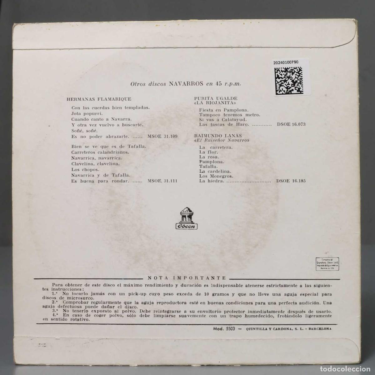 Discos de vinilo: EP. Hermanas Flamarique &ndash; Navarra - Foto 2